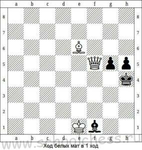 Шахматы мат в 1 ход 8